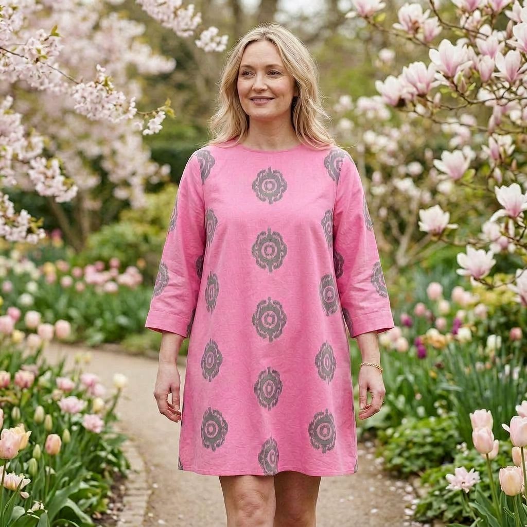 Embroidered Puff Sleeve Mini Dress – Medium