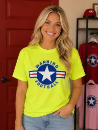 Amarillo Warbird T-Shirts – Neon Yellow, XXLarge