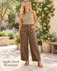 Polka Dot Seam Detail Barrel Jeans – Size 10