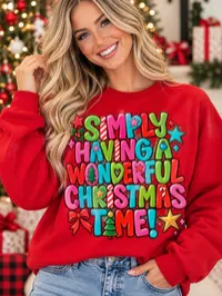 Simply Having a Wonderful Sweat Shirts – Small, Red