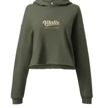 Vitalix Women's Crop Hoodie – Image 3