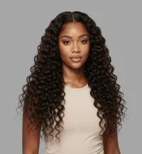 24” - Deep Wave 5x5 HD Lace Closure Wig – Image 4