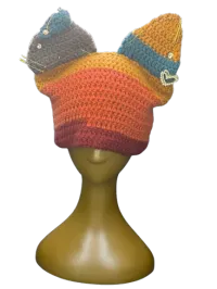 Cat Ear Beanie w/ Jewelry – Image 1