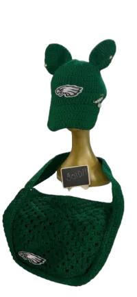 Eagles Cat Ears Beanie and Bag Set – Image 1