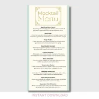 Once Upon a Time Baby Shower Drinks Menu – Editable Canva Template – Image 4