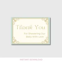 Once Upon a Time Baby Shower Thank You Card – Editable Canva Template – Image 5