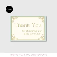 Once Upon a Time Baby Shower Thank You Card – Editable Canva Template – Image 4