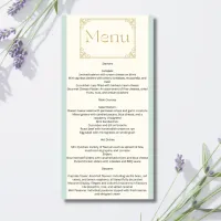 Once Upon a Time Baby Shower Menu – Editable Green and Gold Canva Template – Image 7