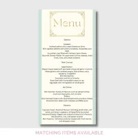 Once Upon a Time Baby Shower Menu – Editable Green and Gold Canva Template – Image 6