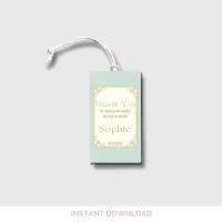 Once Upon a Time Baby Shower Favour Tag – Editable Canva Template    – Image 3
