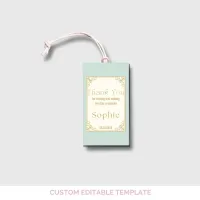 Once Upon a Time Baby Shower Favour Tag – Editable Canva Template    – Image 6