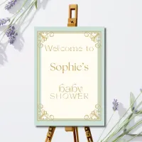 Once Upon a Time Baby Shower Welcome Sign – Editable Canva Template – Image 2