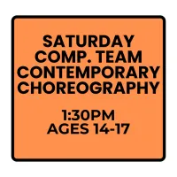 Fall Programs - Saturday - Competitive Contemporary Choreography (Ages 14-17) – Image 1
