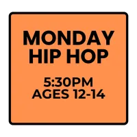 Fall Programs - Monday - Recreational Hip Hop (Ages 12-14) – Image 1