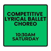 Spring Programs- Saturday Competitive Lyrical Ballet Choreography (Ages K-8) – Image 1