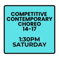 Winter Programs- Saturday Competitive Contemporary Choreography (Ages 14-17) – Image 1