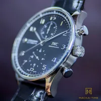 IWC Portugieser Chronograph IW371609 Black Dial Automatic 41mm Full Set - 2020 – Image 4