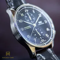 IWC Portugieser Chronograph IW371609 Black Dial Automatic 41mm Full Set - 2020 – Image 5