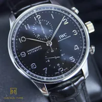 IWC Portugieser Chronograph IW371609 Black Dial Automatic 41mm Full Set - 2020 – Image 2