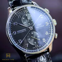 IWC Portugieser Chronograph IW371609 Black Dial Automatic 41mm Full Set - 2020 – Image 7