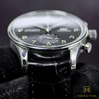IWC Portugieser Chronograph IW371609 Black Dial Automatic 41mm Full Set - 2020 – Image 11