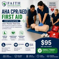 AHA CPR/AED/First Aid Certification – Image 1