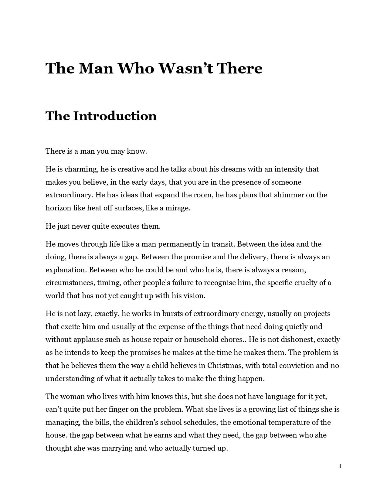 The Man Who Wasn't There - A Study in the Puer Aeternus and the Dance of Co-dependency – Image 4