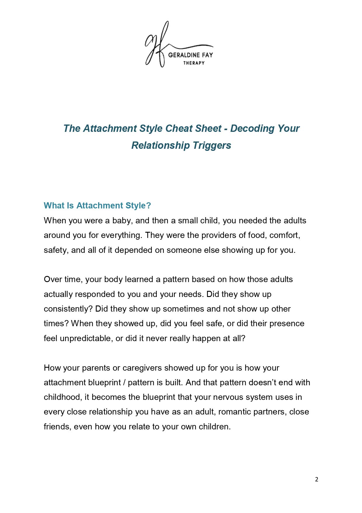 The Attachment Cheat Sheet - Decode Your Relationship Triggers – Image 2