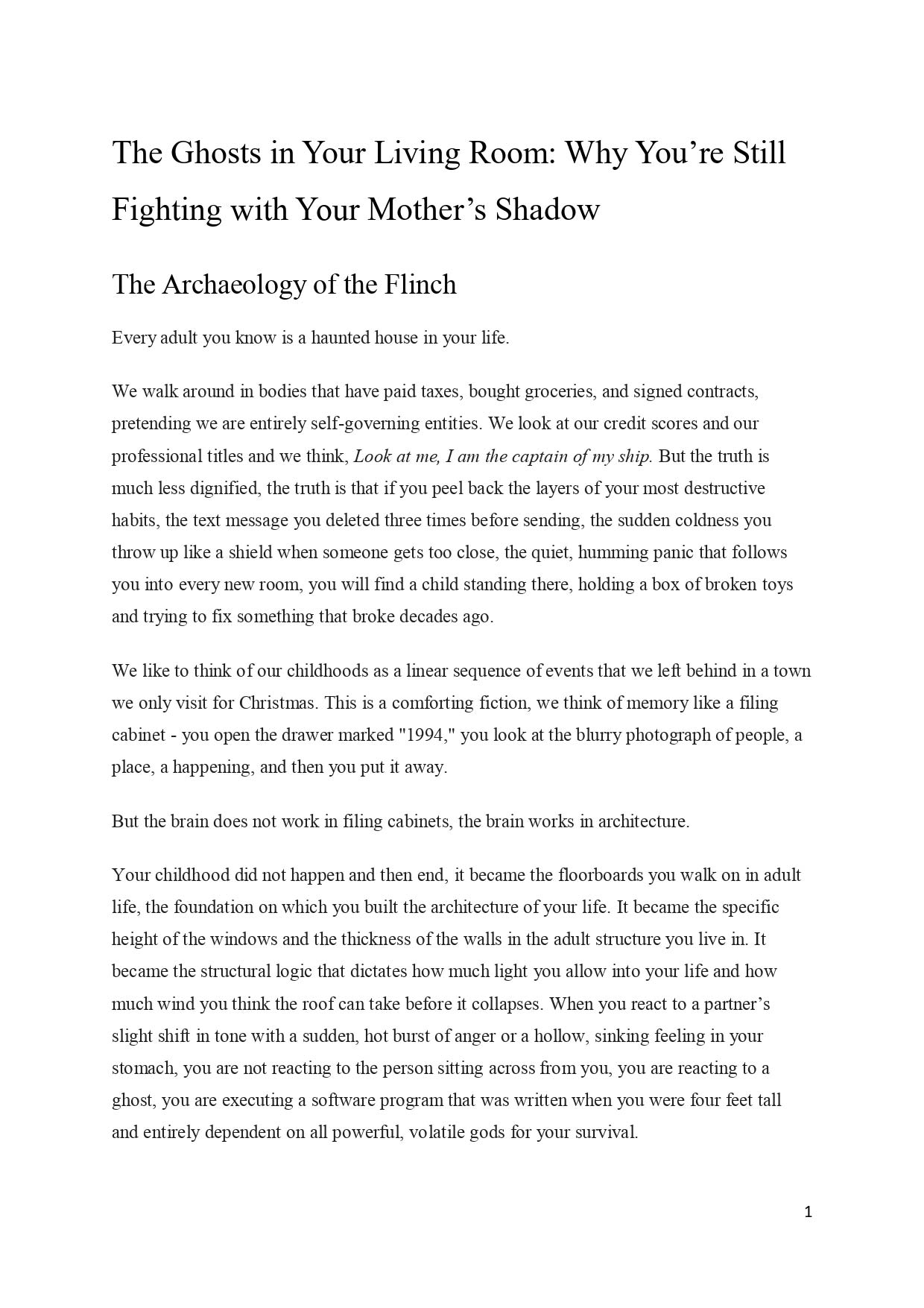 The Ghosts In Your Living Room - How Childhood Attachment Patterns Shape Your Adult Relationships – Image 3