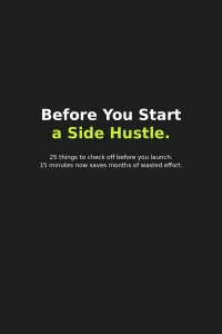 Before You Start a Side Hustle Checklist – Image 1