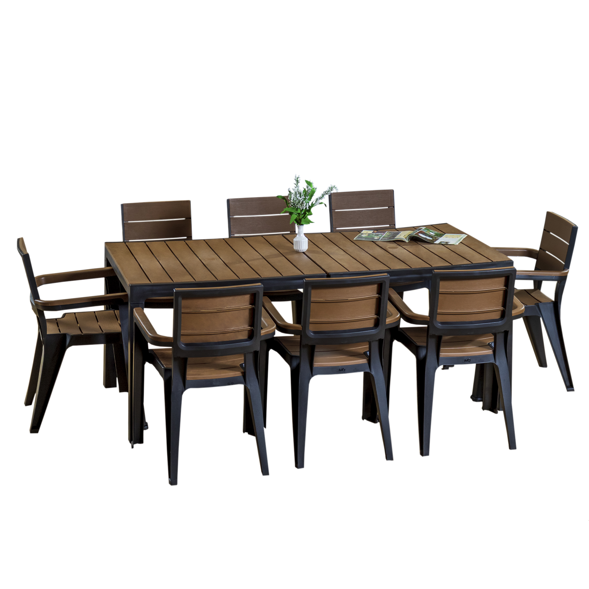 MQ Madeira Collection 8 Seat Table and 8 Chairs Set,  – Image 32
