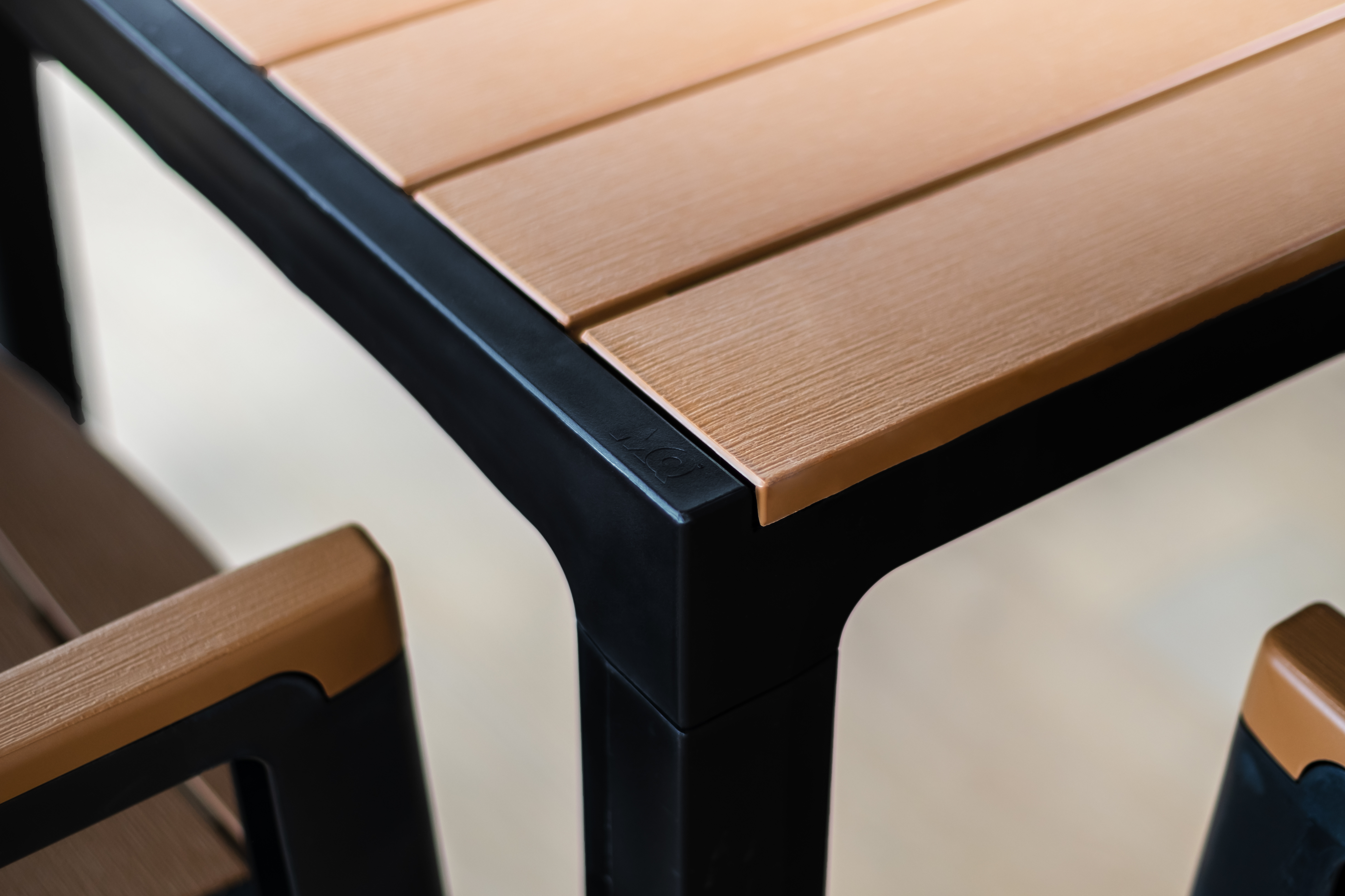 MQ 8-Seat Dining Table - White / Teak Brown – Image 19