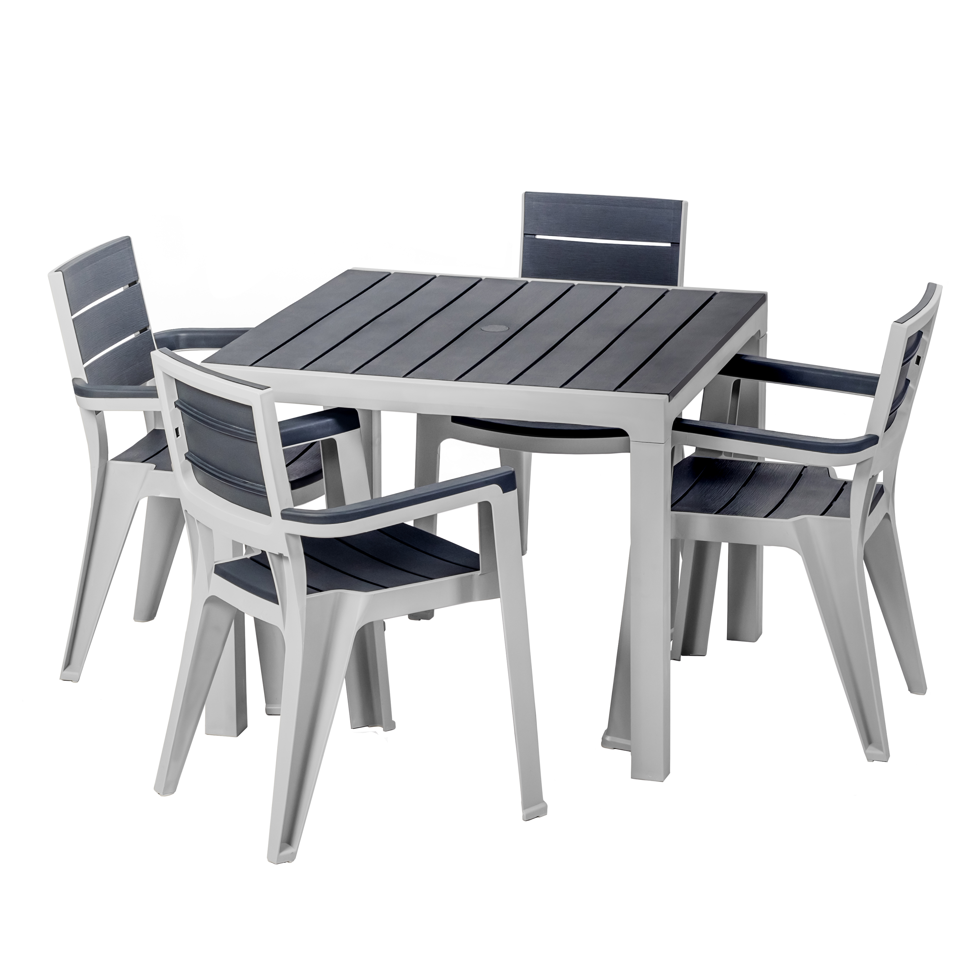 MQ Madeira Collection 4-Seat Table & 4 Arm Chair Set, – Image 15