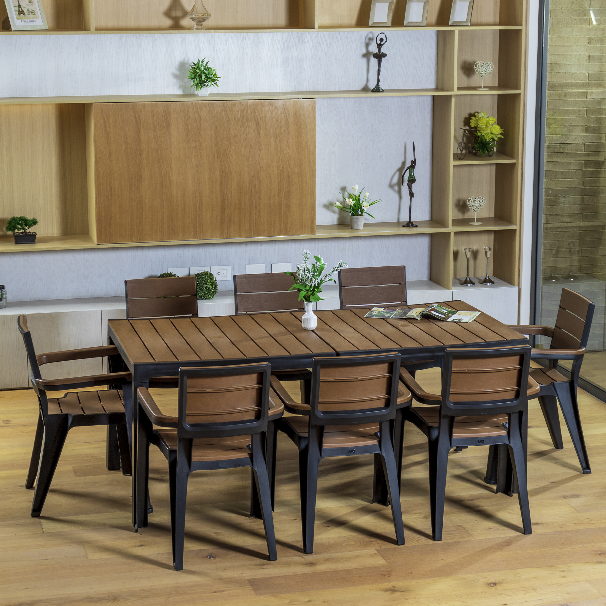 MQ Madeira Collection 8 Seat Table and 8 Chairs Set,  – Image 20