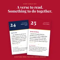 Jesus-Centered Advent Countdown Cards | Printable KJV Scripture and Family Activity Cards for December 1 to 25 – Image 2