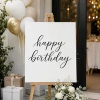 Minimalist Happy Birthday Printable | Instant Download Birthday Wall Art + TV Frame Art – Image 2
