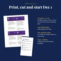 Jesus-Centered Advent Countdown Cards | Printable KJV Scripture and Family Activity Cards for December 1 to 25 – Image 4