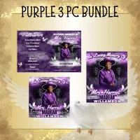 Memorial 3pc Purple – Image 1
