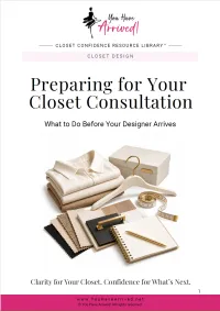 Preparing for Your Closet Consultation – Image 1