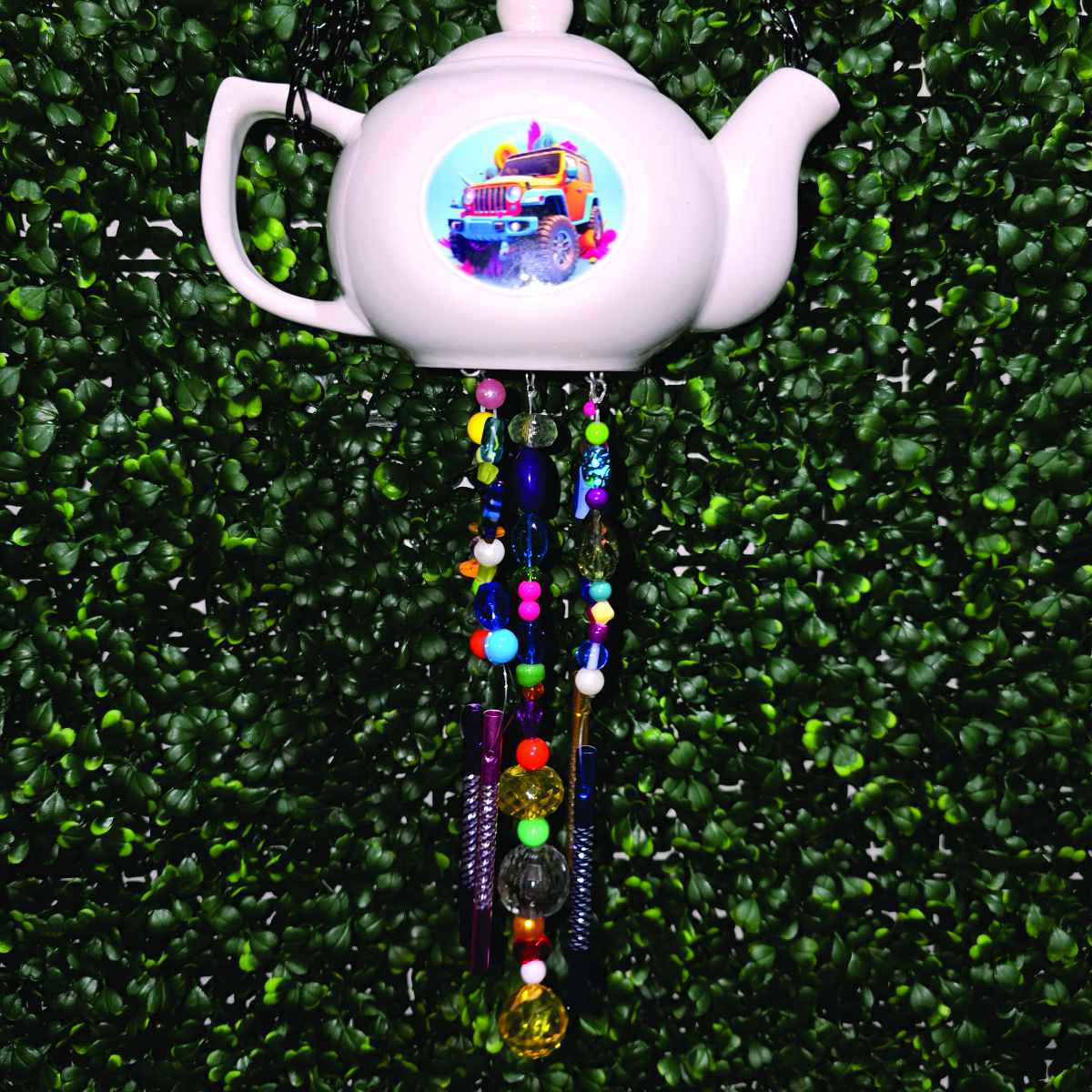 Adventure Awaits Mini Teapot Wind Chime – Image 1