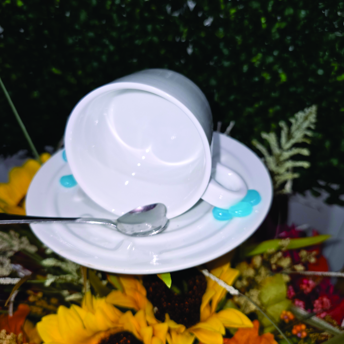 Coastal Sea Turtle Teacup Garden Bird Feeder – Image 3