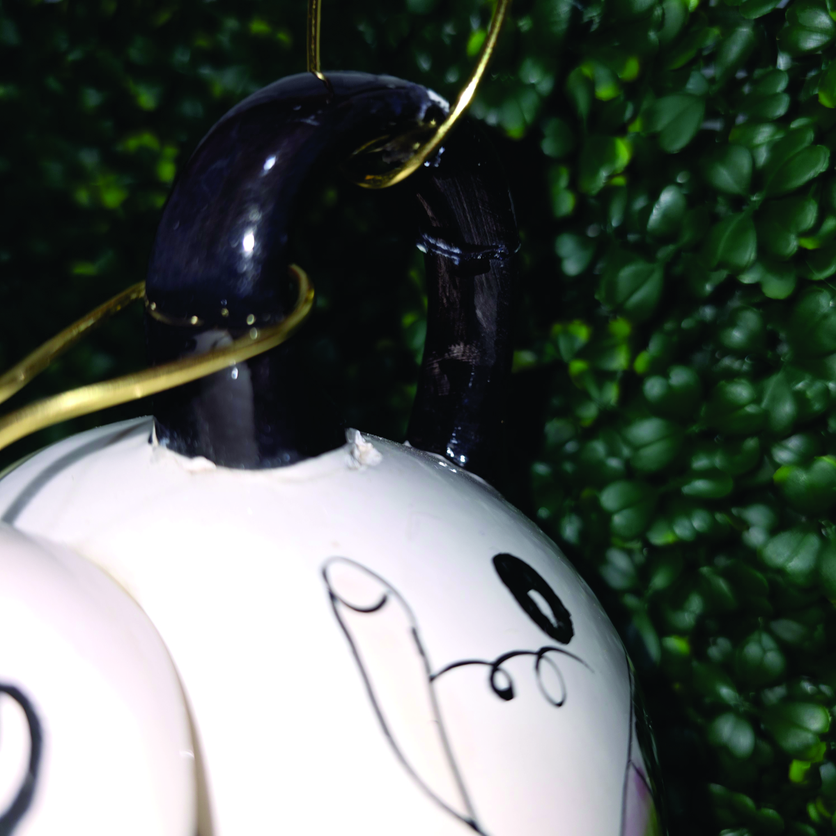 Perfectly Imperfect™ Handcrafted Black & White Teapot Birdhouse – Image 2
