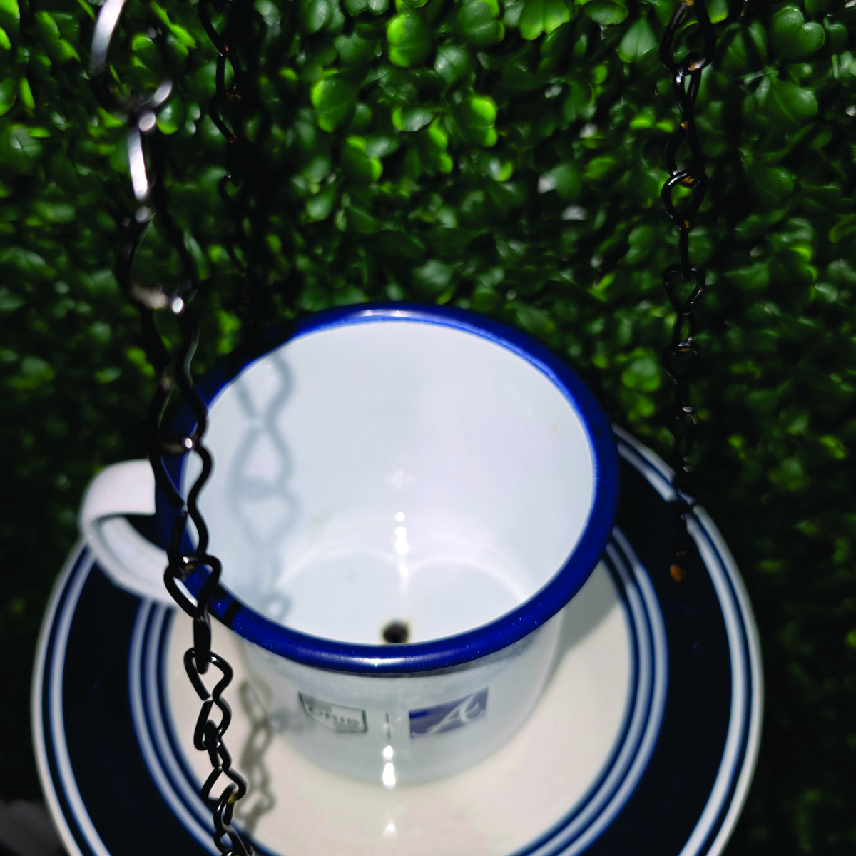 Home Run Garden Teacup Bird Feeder | Atlanta Baseball Camp Mug – Image 3