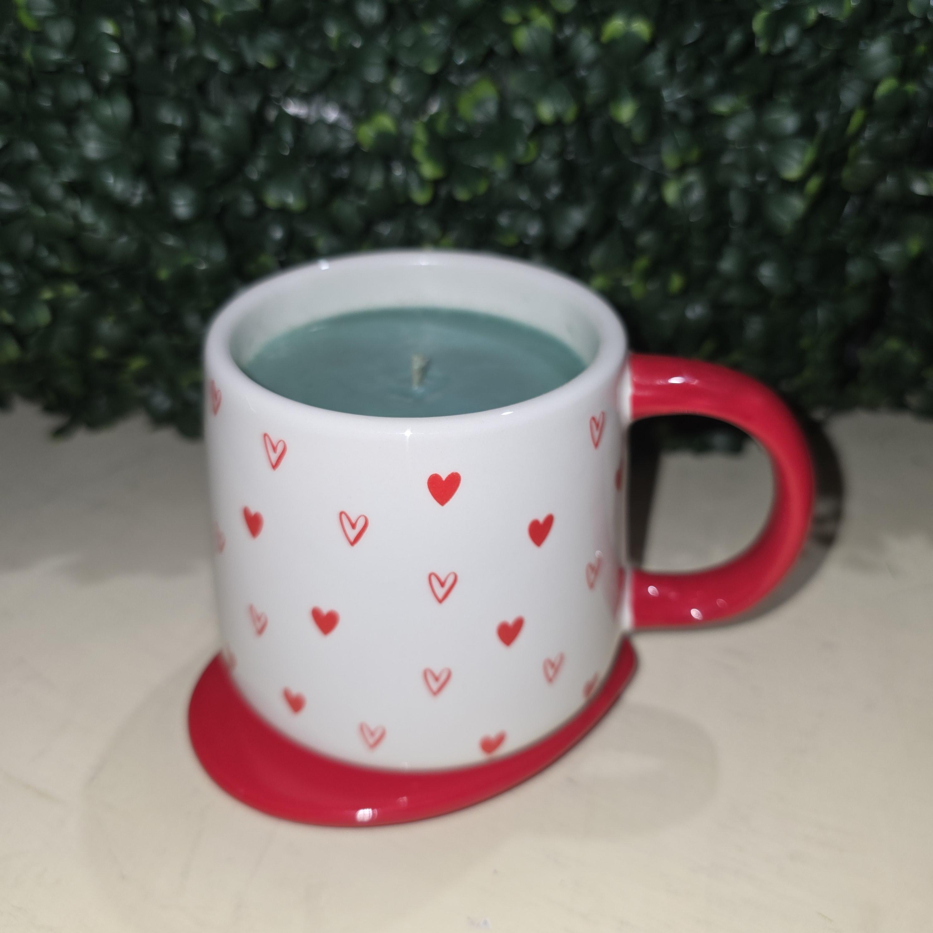 Love in Bloom™ Pear Citronella Soy Candle in Heart Mug – Image 1