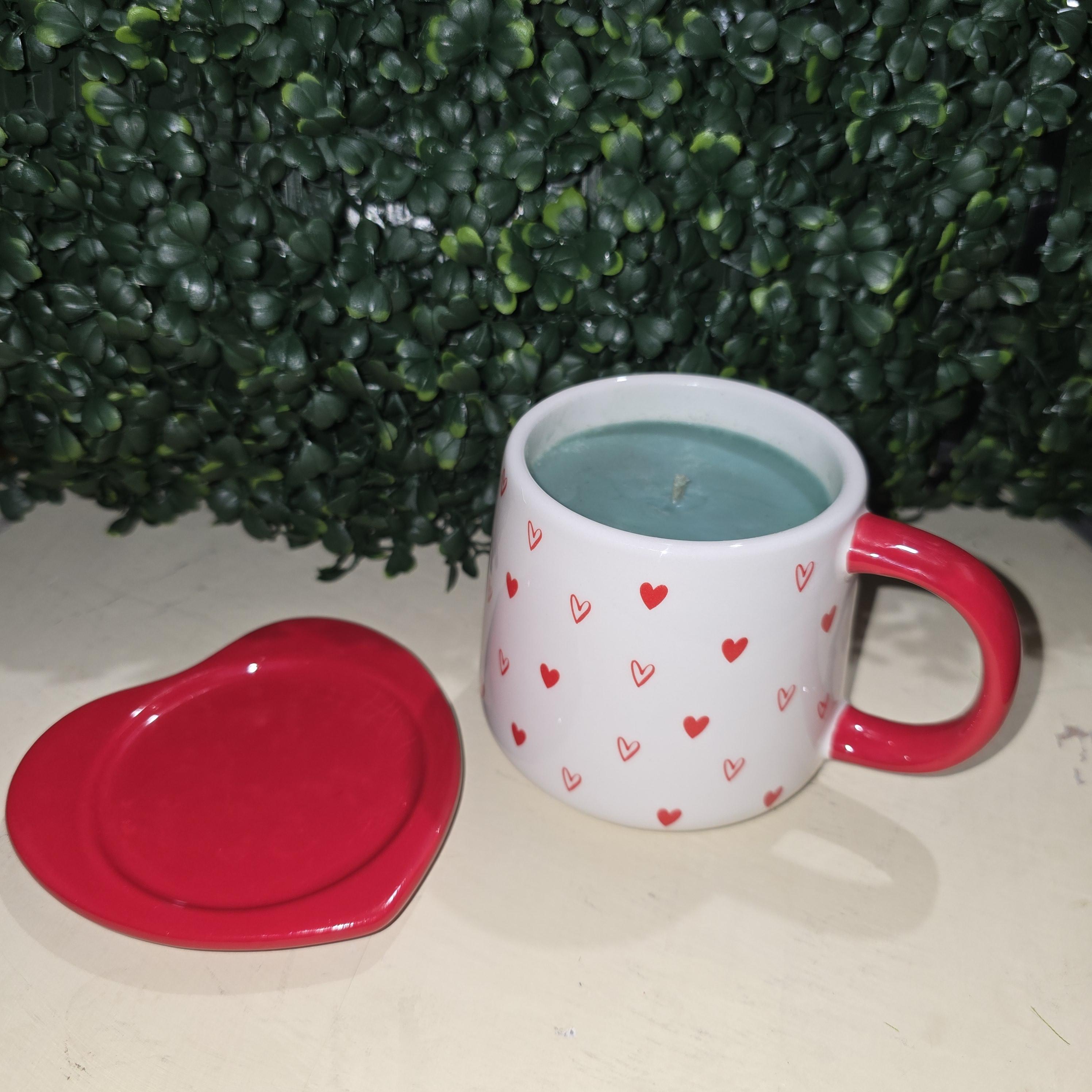Love in Bloom™ Pear Citronella Soy Candle in Heart Mug – Image 2