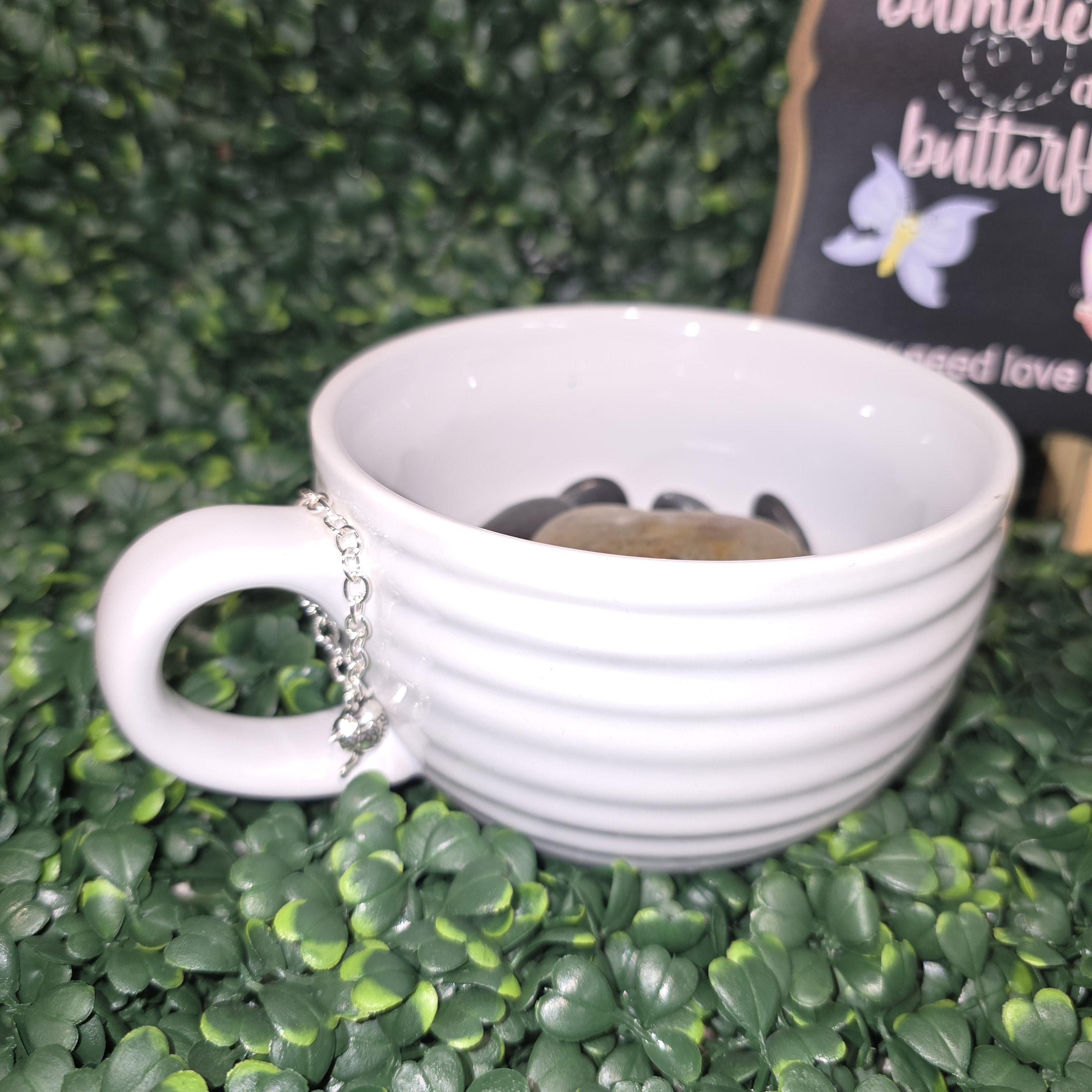 Nature's Sip™ Pollinator Water Bowl Set – Modern White Cup Pair | Handmade Bee & Butterfly Watering Stations – Image 4