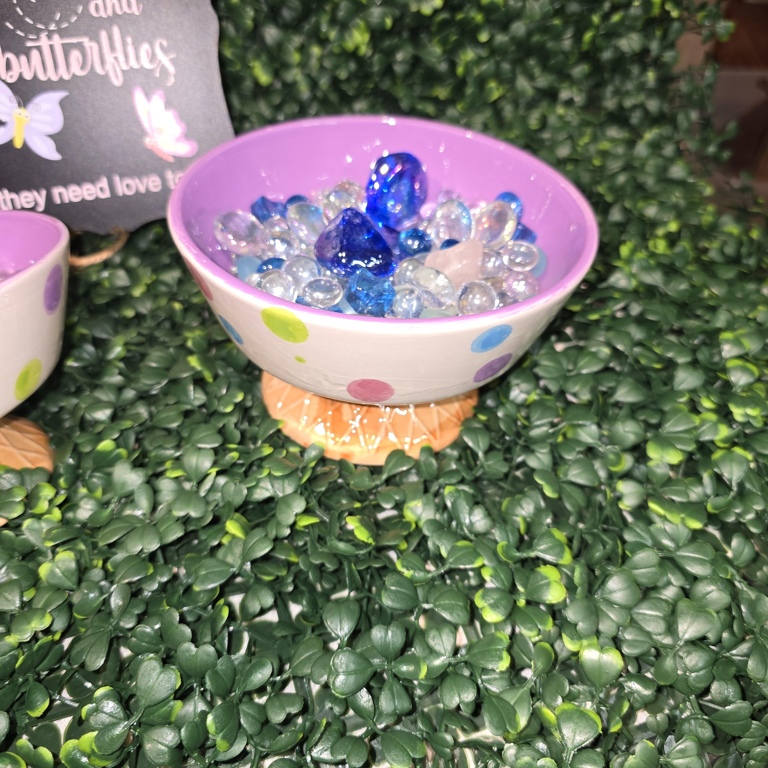 Nature's Sip™ Pollinator Water Bowl Set – Colorful Ice Cream Bowl Pair – Image 3