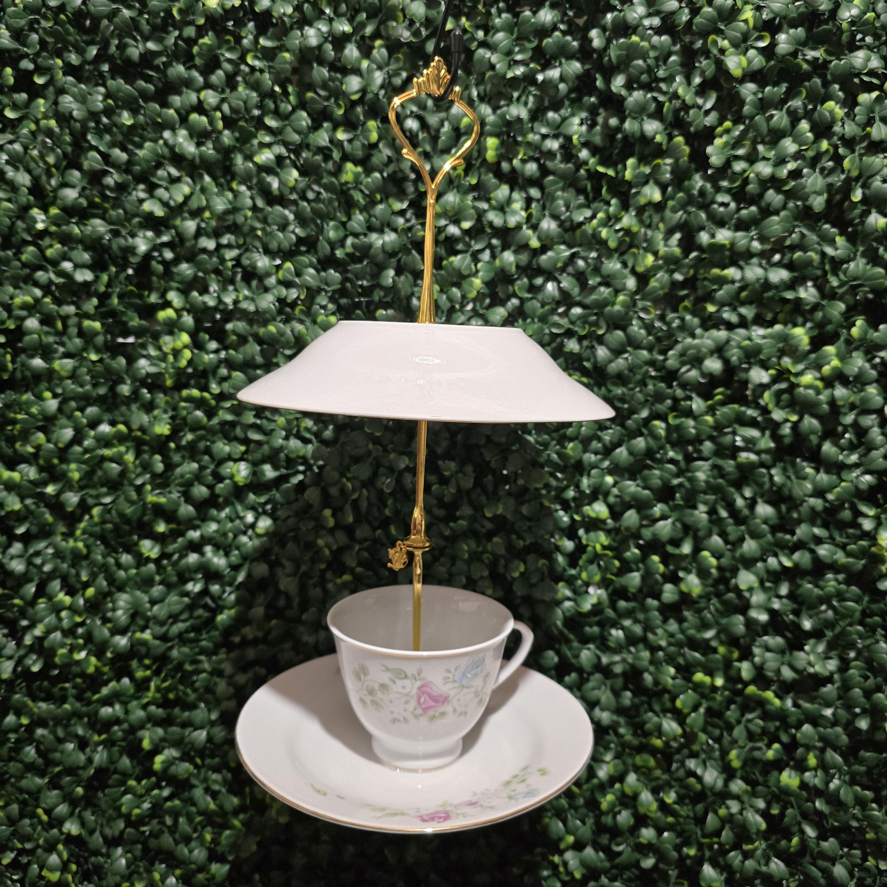 Northridge China Covered Hanging Bird Feeder – Handcrafted Garden Elegance – Image 2