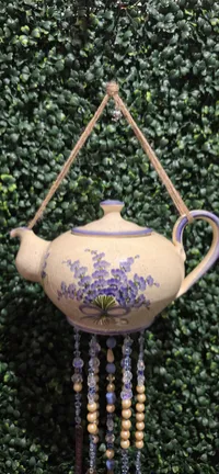 Bluebell Whispers Teapot Wind Chime – Image 2