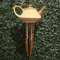Golden Wishes 22K Gold Teapot Wind Chime – Whispers in the Wind™ – Image 1